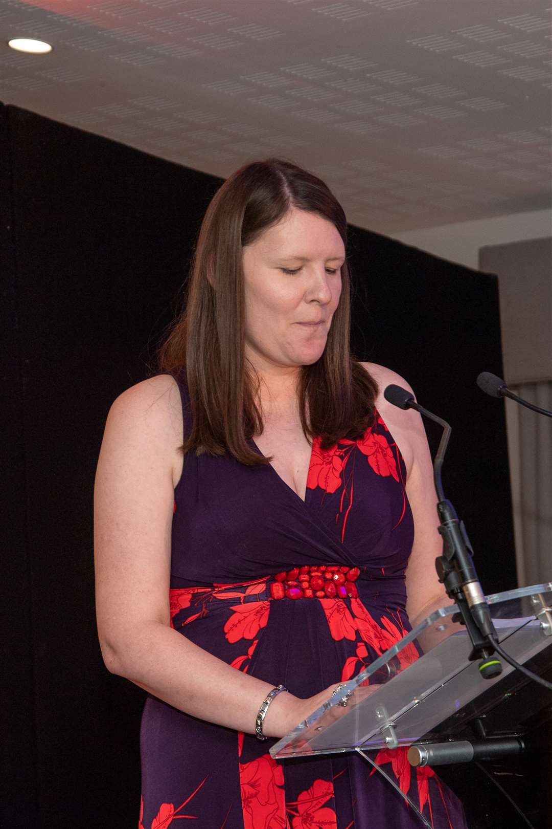 Editor Kerry Coupe at the Mercury Business Awards 2021