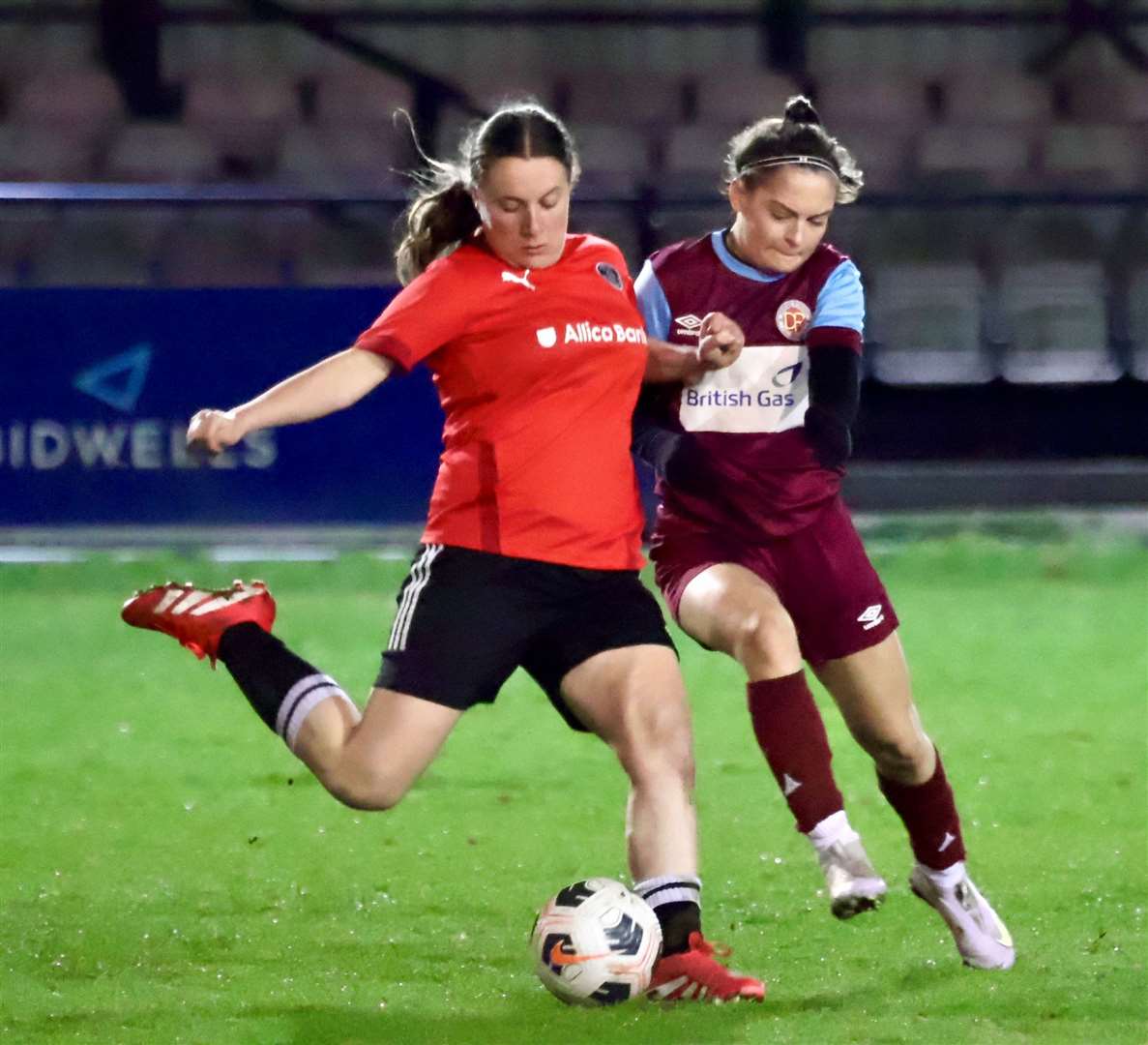 Action from Deeping Rangers Ladies' midweek win at Histon. Photo: Jason Richardson
