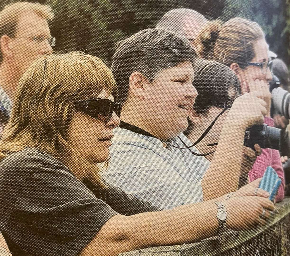 Visitors gather to look at the wolf pen at an event held by the Exotic Pet Refuge in Deeping St James 10 years ago.
