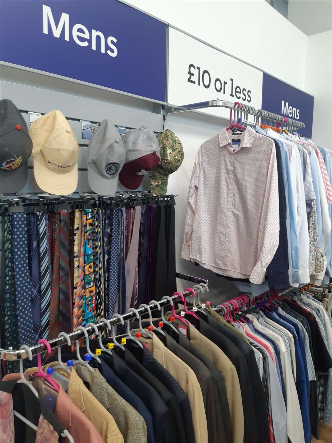There is a fine selection of menswear
