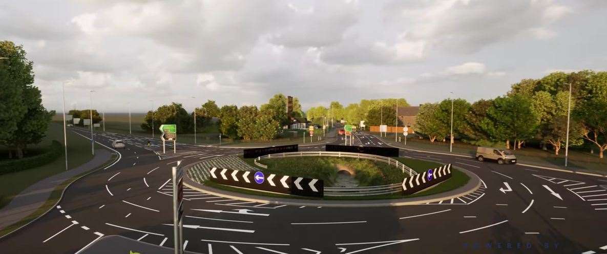 The roundabout will be widened