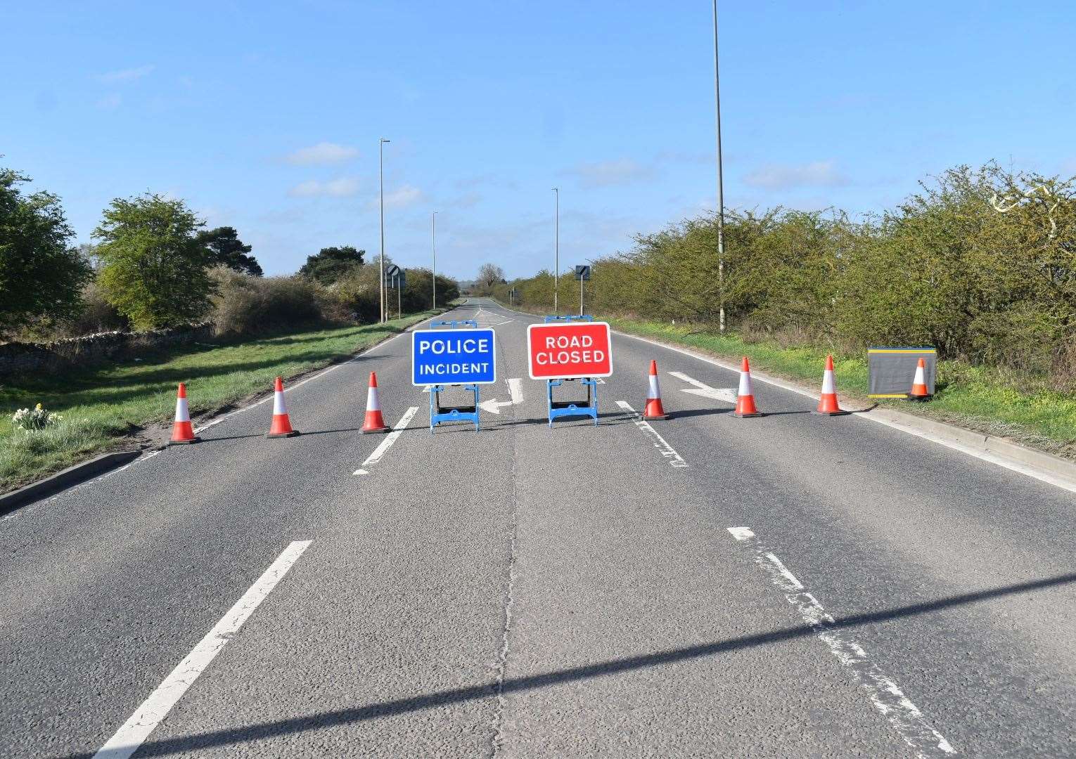 Police have closed the A153 near North and South Rauceby. Photo: RSM Photography