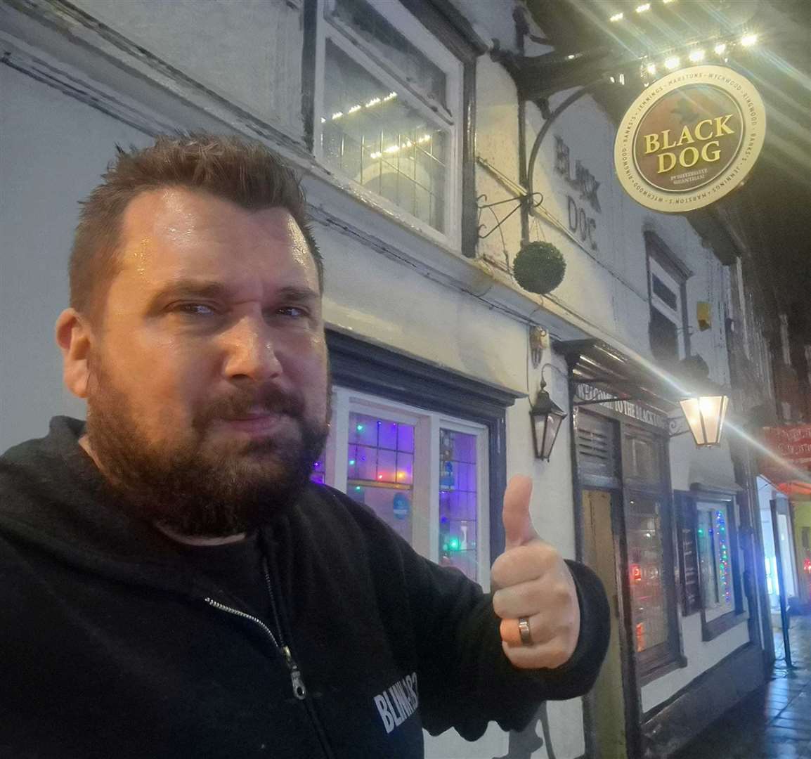 Dale at the Black Dog.