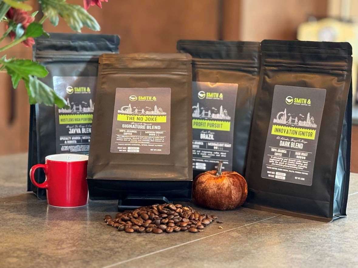 The Smith and Wright Coffee brand.