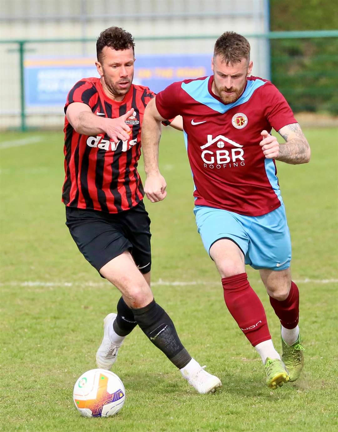 Action from Deeping Rangers' home win over Shirebrook Town. Photo: Jason Richardson