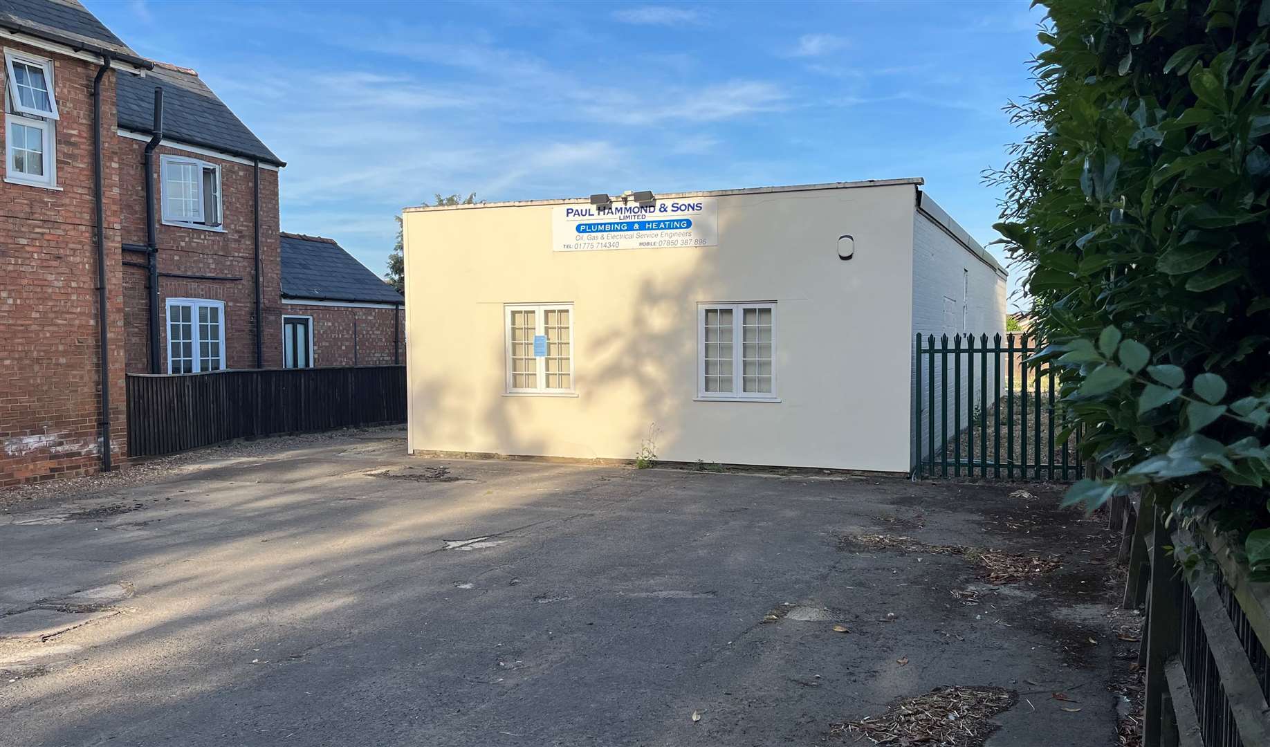 The former Paul Hammond & Sons in Pinchbeck, where plans have gone in for an off licence