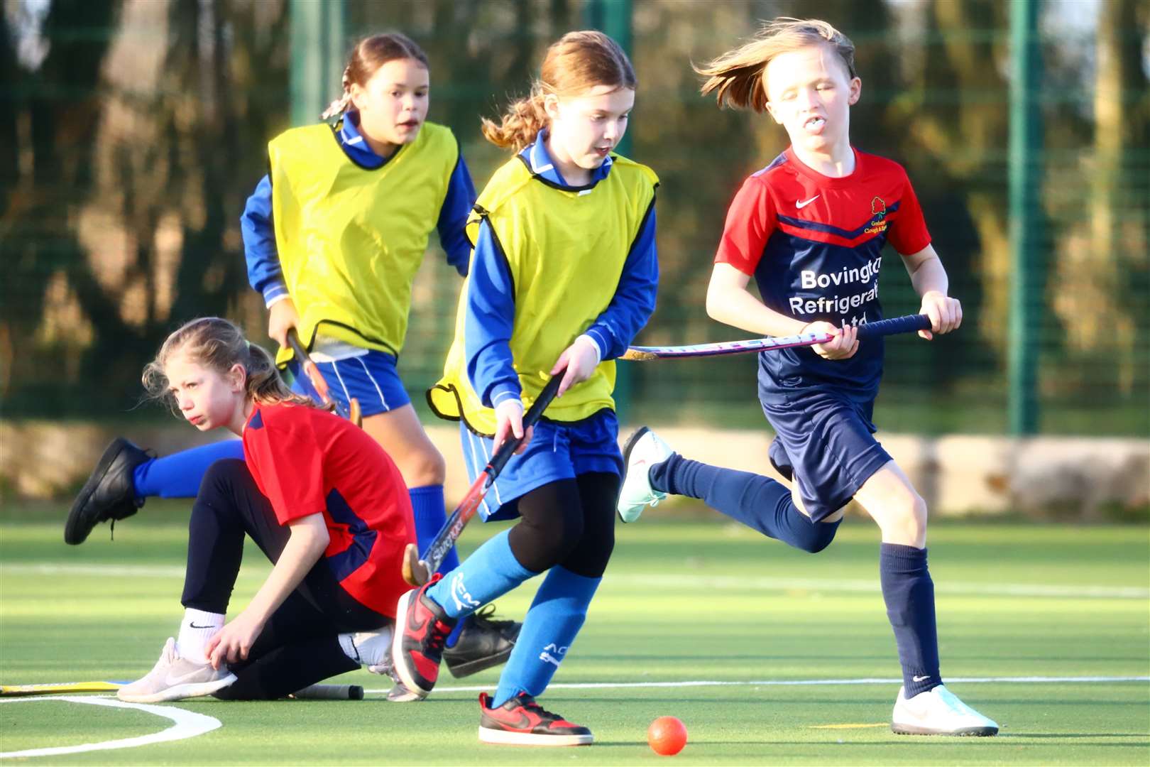 Action from the fourth of five primary school tournaments organised by Spalding Hockey Club. Photo: Nigel Cookson
