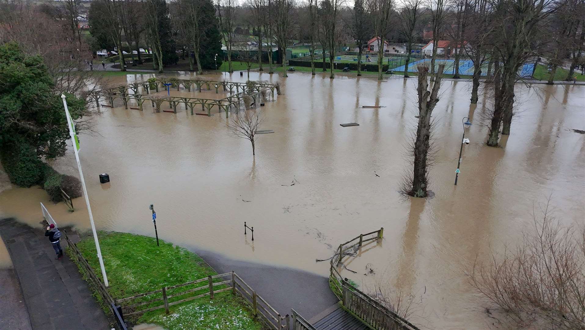 Grantham has been badly affected by the flooding.
