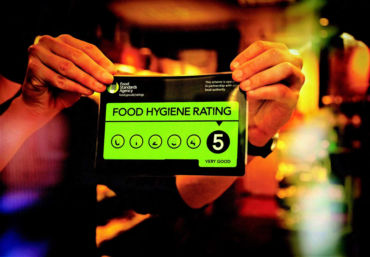 18% of takeaways in the region had a score of three of below