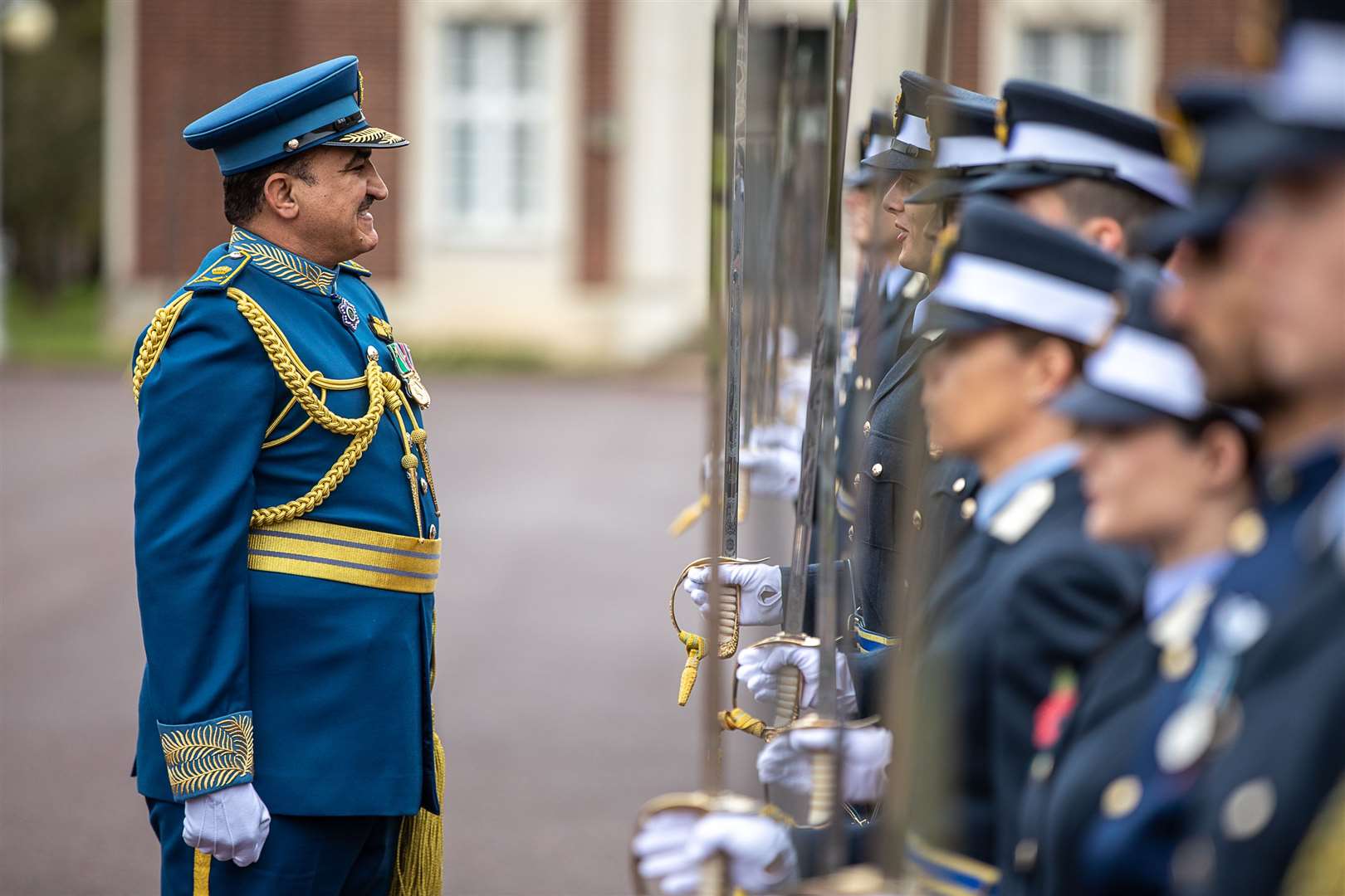 Air Vice-Marshal Al-Ghafri inspecting Cadets on Parade at RAF College Cranwell (60439705)