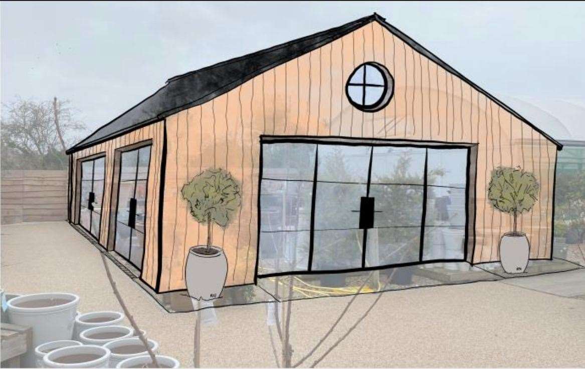 An artist's impression of the building proposed at Rutland Nursery. Image: Break Studios/Rutland Nursery
