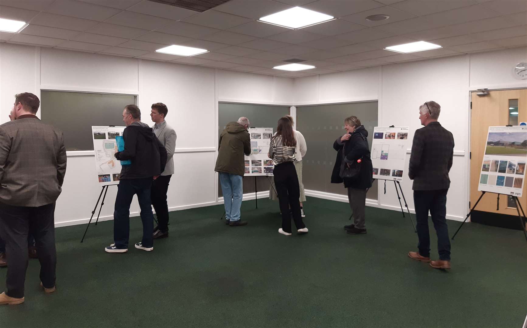 Residents and staff at the Castle Sports Complex consultation event at the Spalding gym
