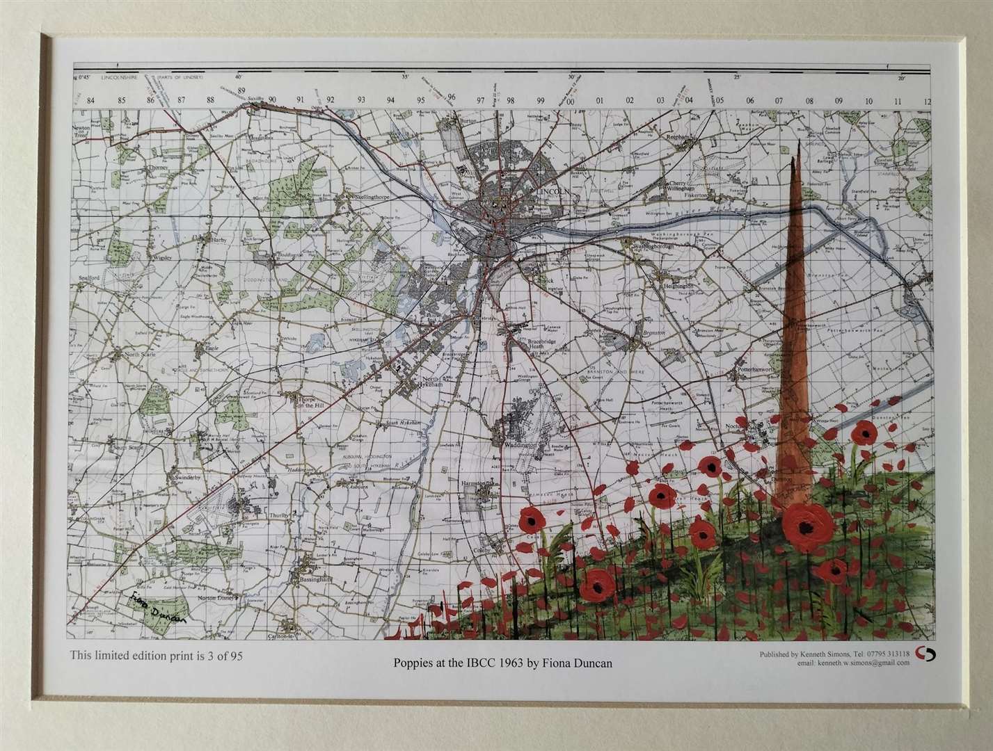 Poppies at the International bomber command centre in Lincoln