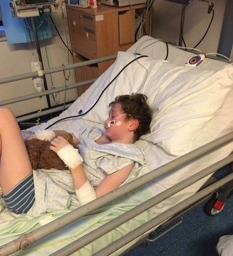Jack Sage in hospital