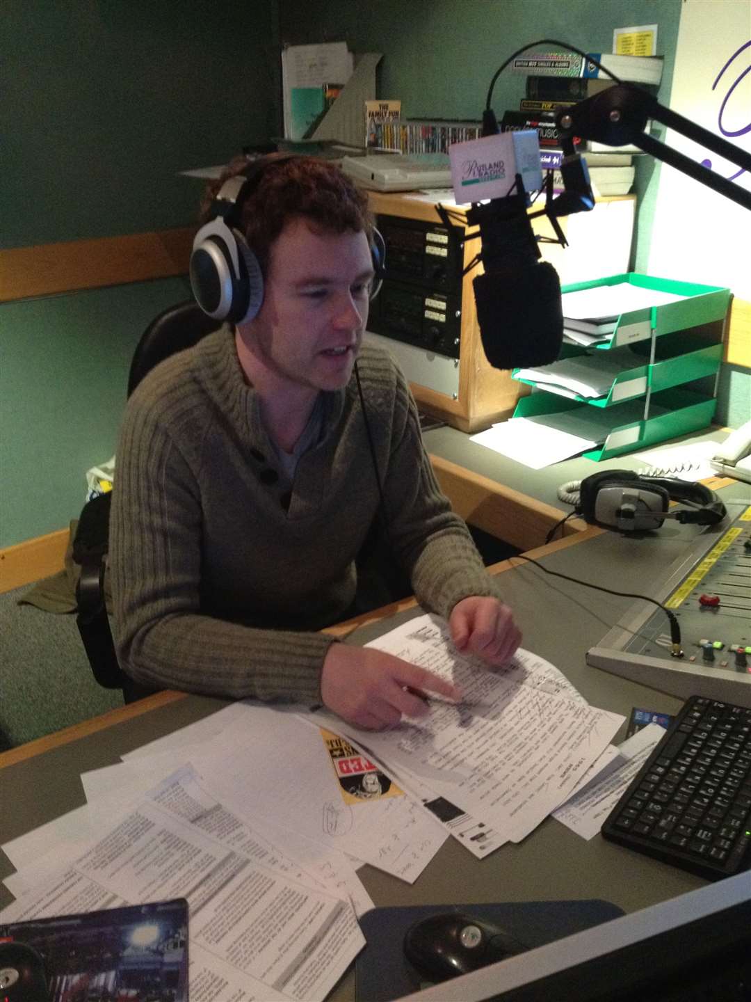 Rob at the Rutland Radtio studio in Oakham (42177027)