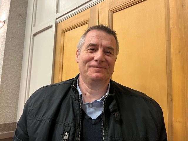 Richard Clifton during the public meeting at Victoria Hall to discuss devolution