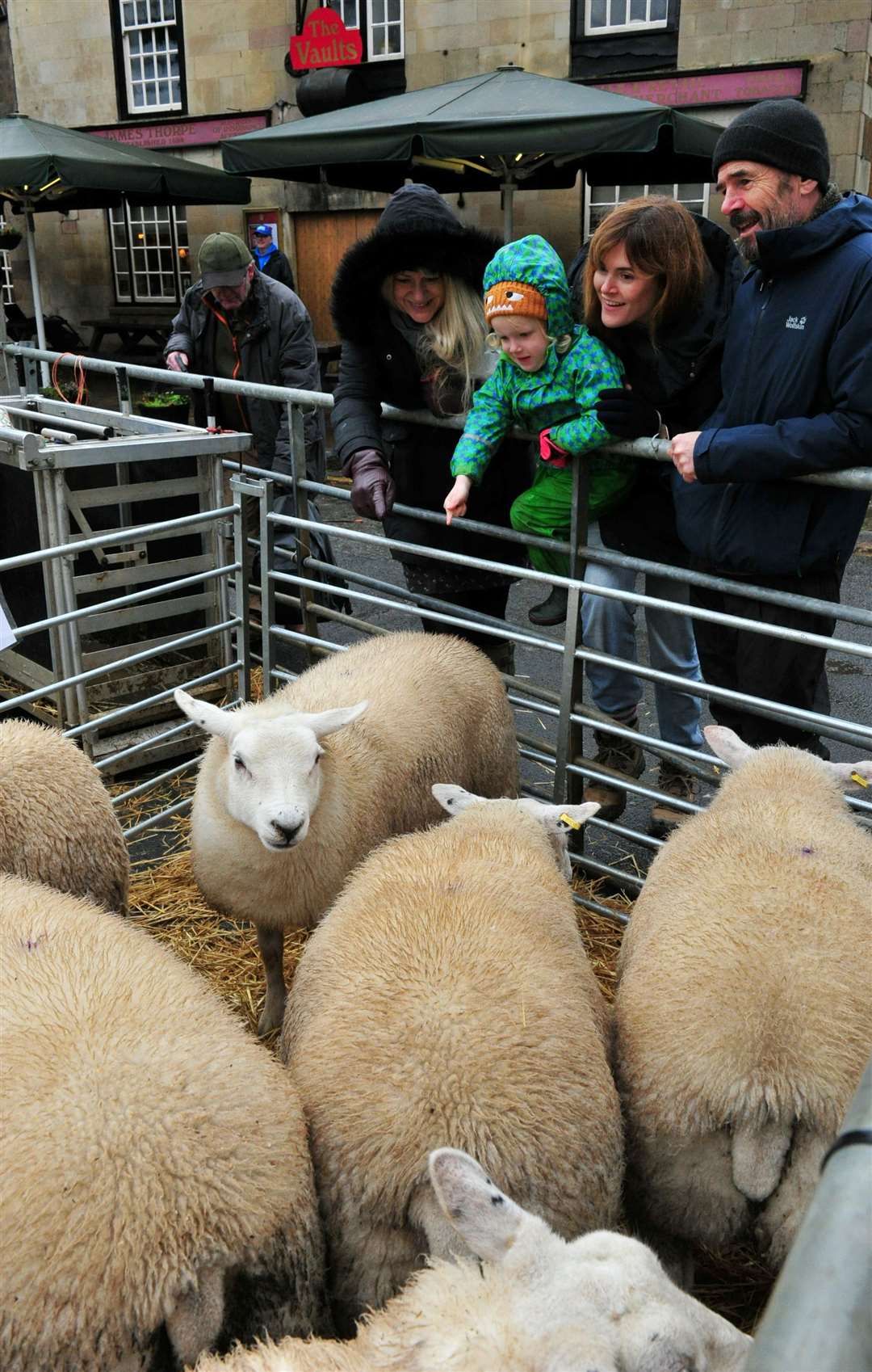 Julia and Gordon Dickinson with Eva and Lachie Keough. Photo: Chris Lowndes.