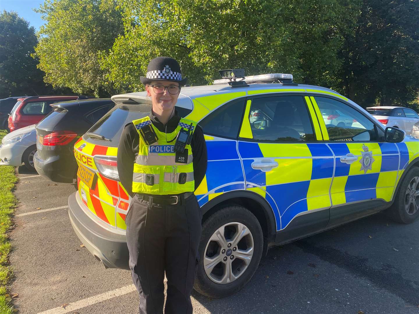 Shannon Rogers, student officer for Lincolnshire Police.