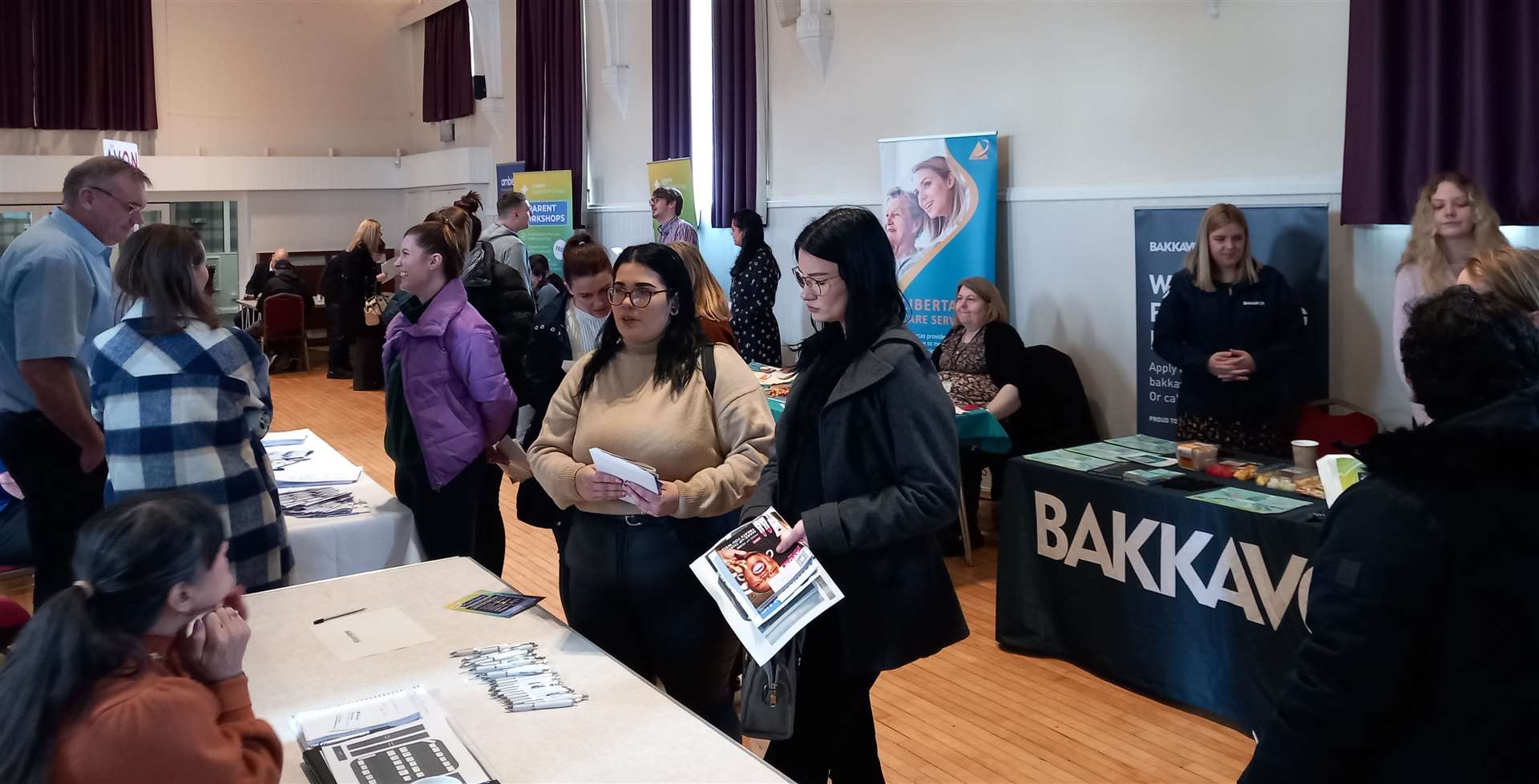 People at last year's jobs fair in Bourne