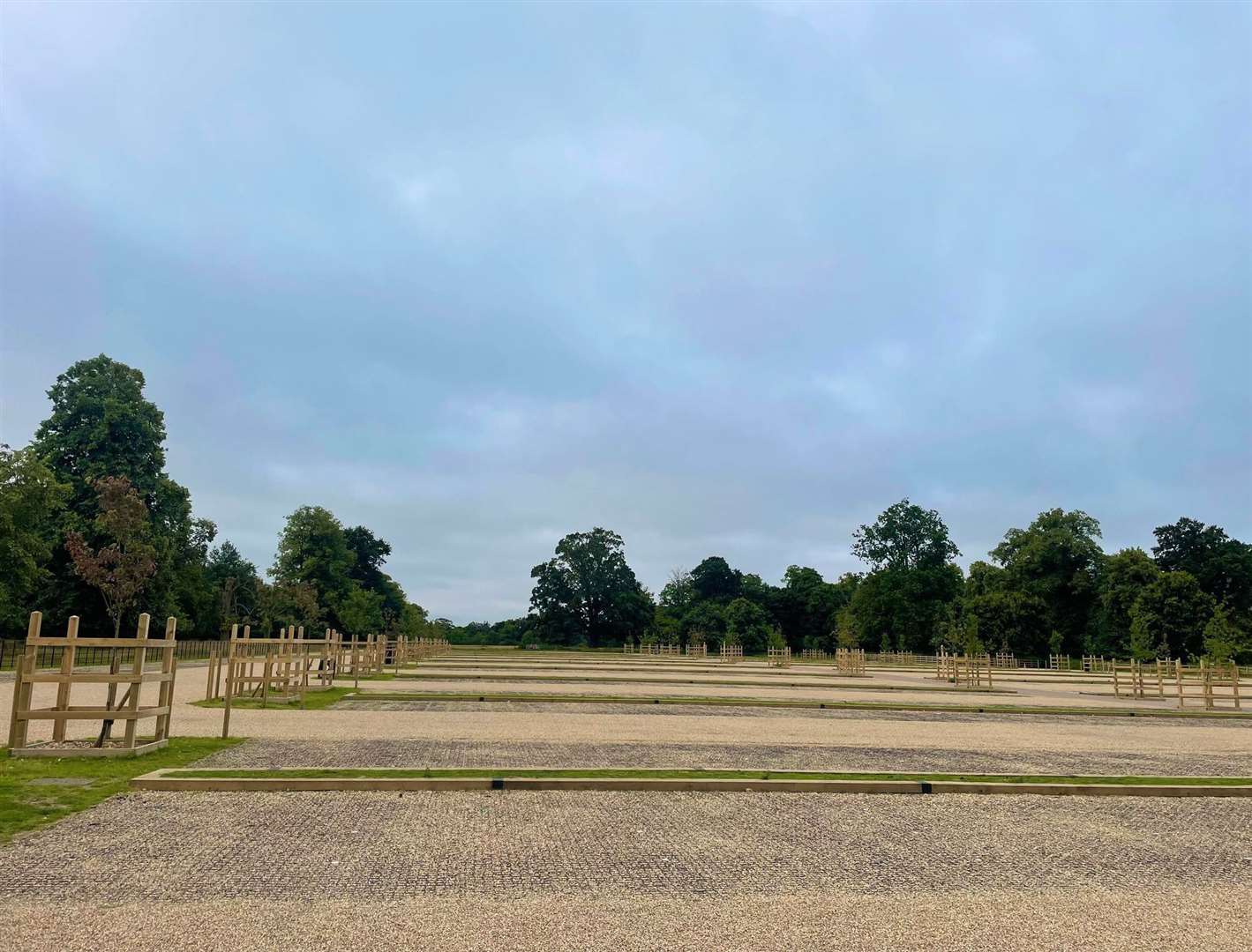 The car park has been revamped.