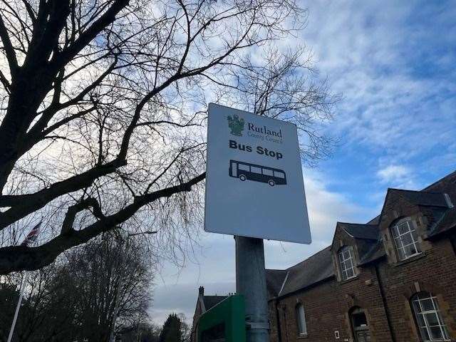 Bus stop in Rutland
