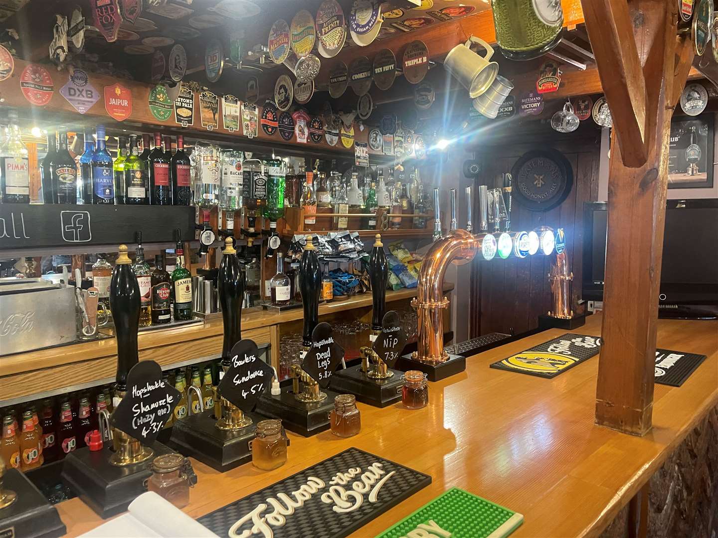 The bar had a selection of ales. Next time