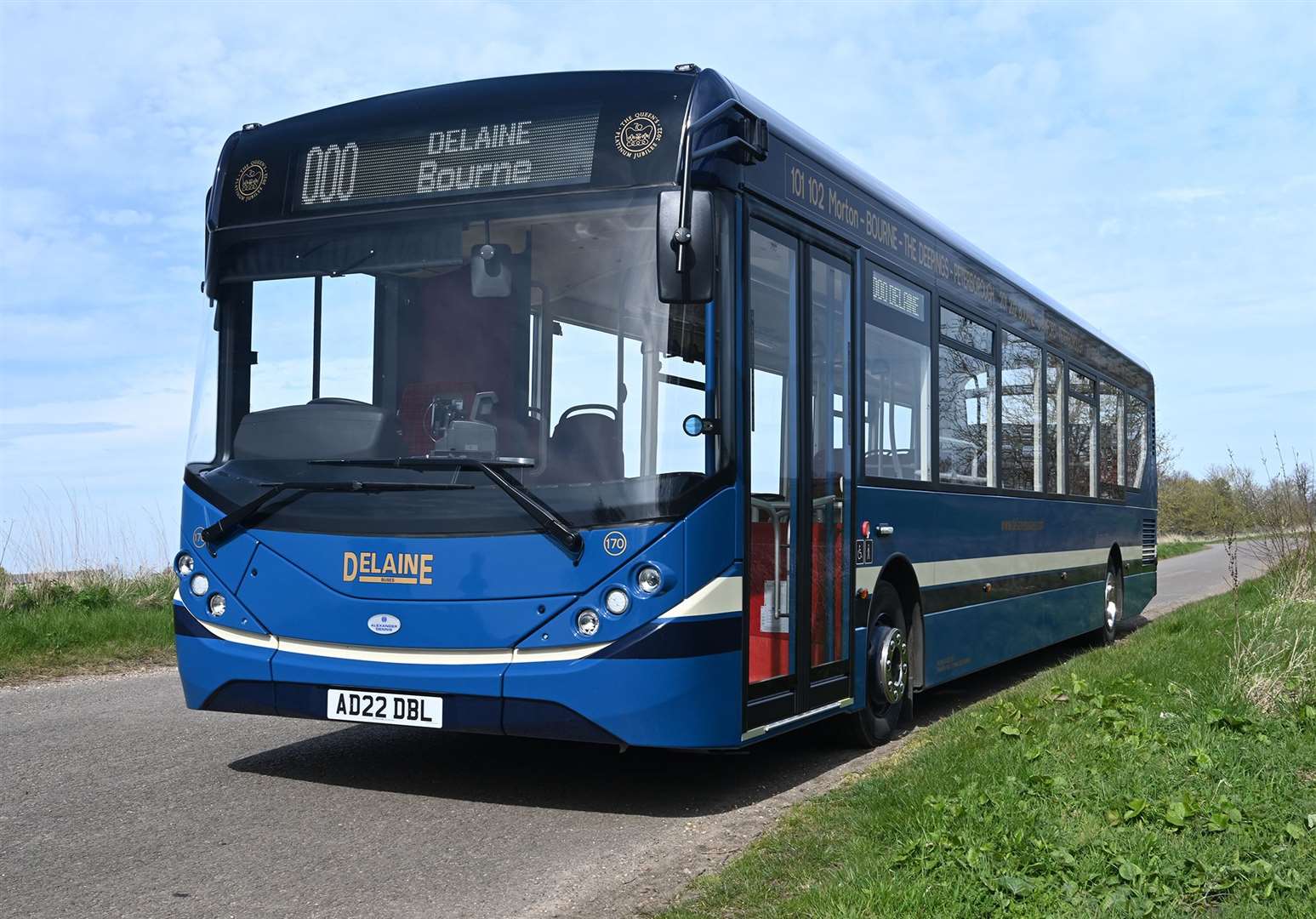 Delaine Buses new arrival will celebrate the Queen's jubilee