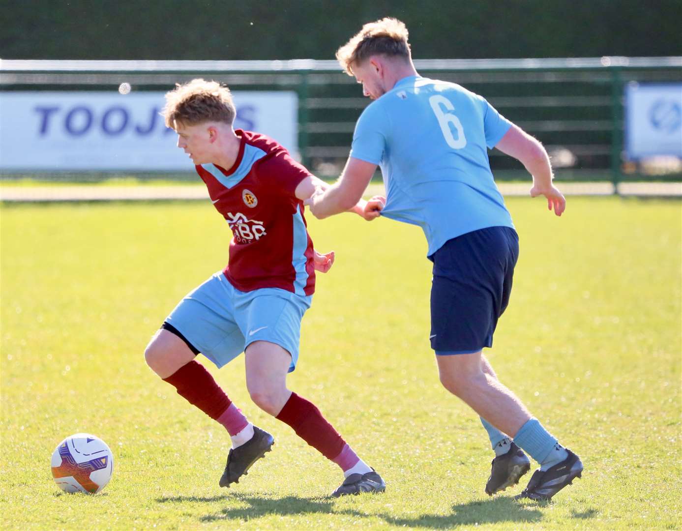 Match action from Deeping Rangers' home win over Newark Town. Photo: Jason Richardson