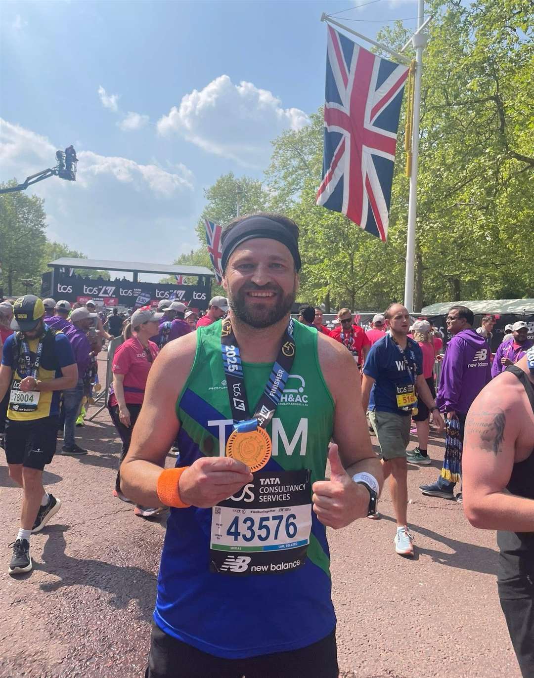 Tom Newbould at London Marathon