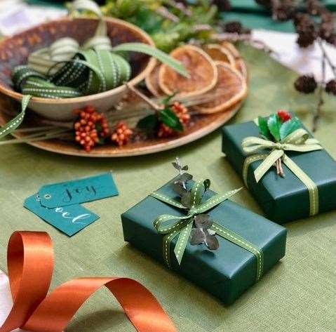 Festive wrapping by Jane Means