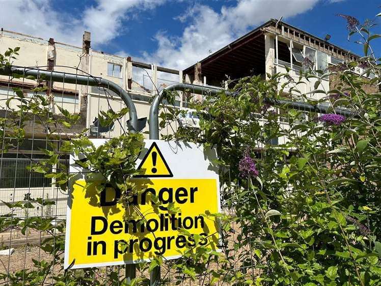Demolition hasn’t been in progress for months