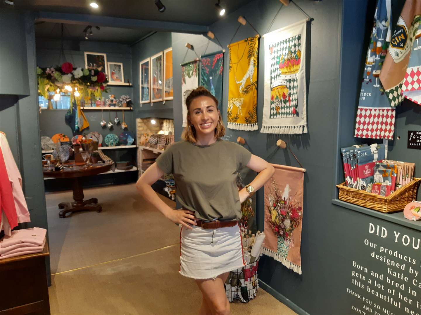 Katie Cardew at her new shop