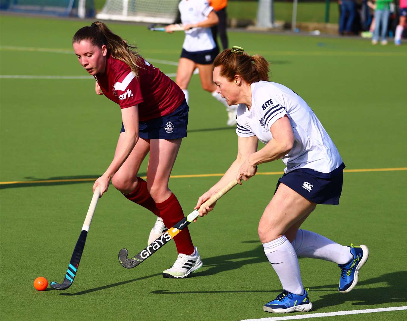 Action from Spalding Ladies' victory over City of Peterborough 3rds on Saturday. Photo: Nigel Cookson