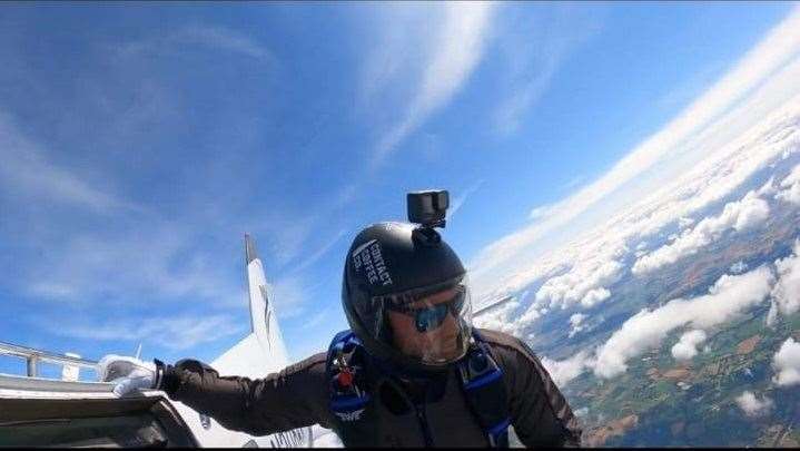 Luke Morrison enjoys skydiving at Sibson