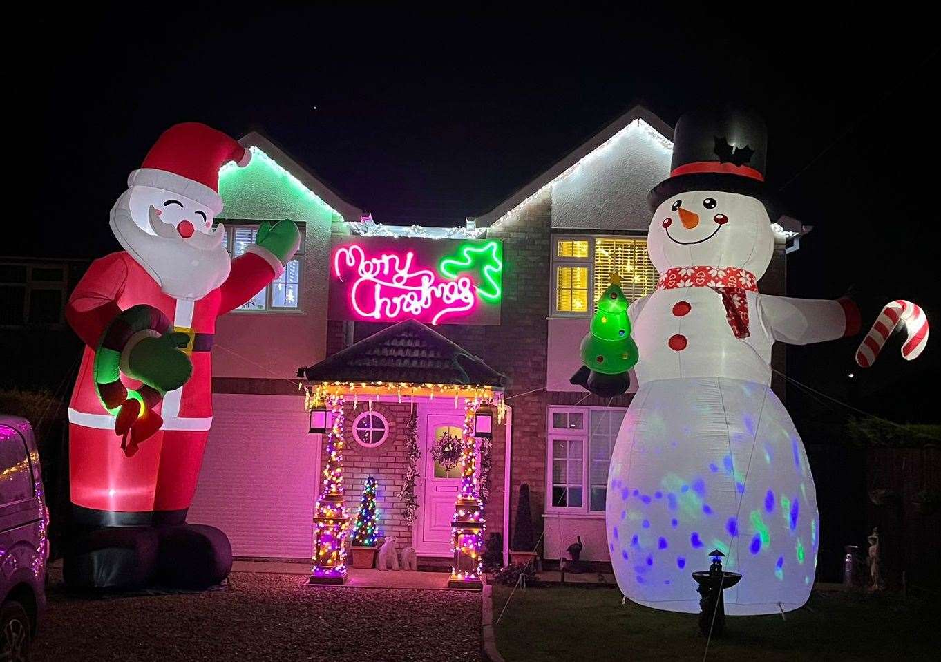 The Surfleet Christmas house