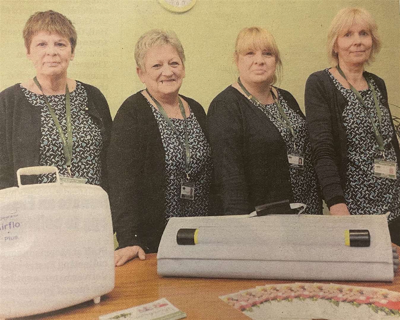 Stamford Evergreen Angels Sally Golightly, Elaine Ketteringham, Chantelle Doughty and Bev Mackrill 10 years ago