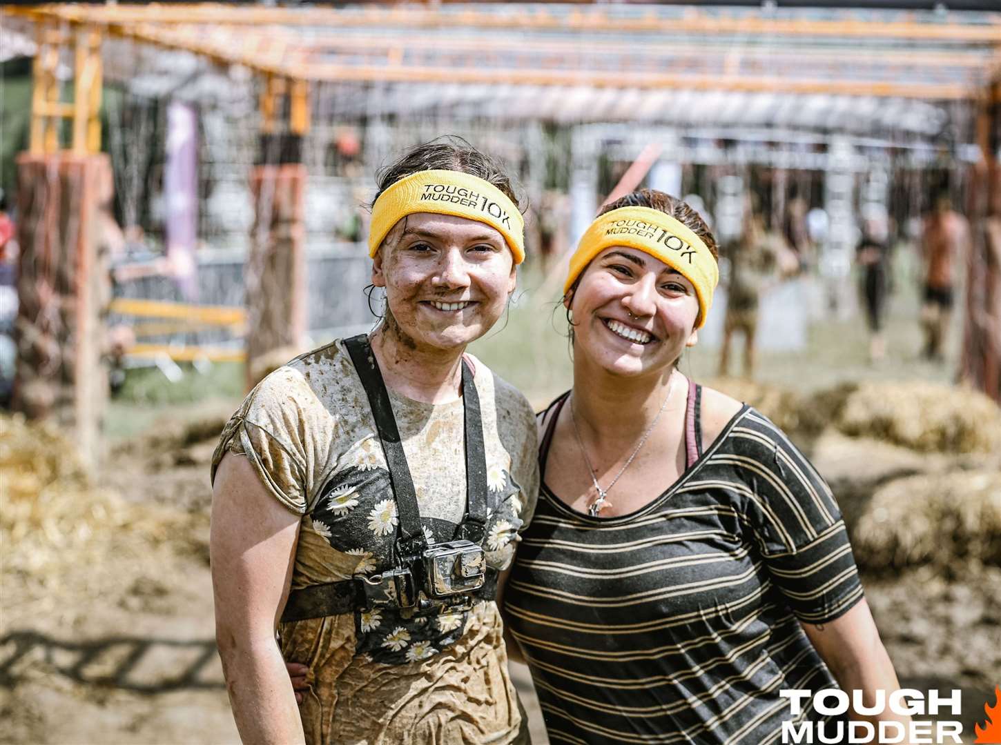 By the end, we were completely covered. Photo: Tough Mudder