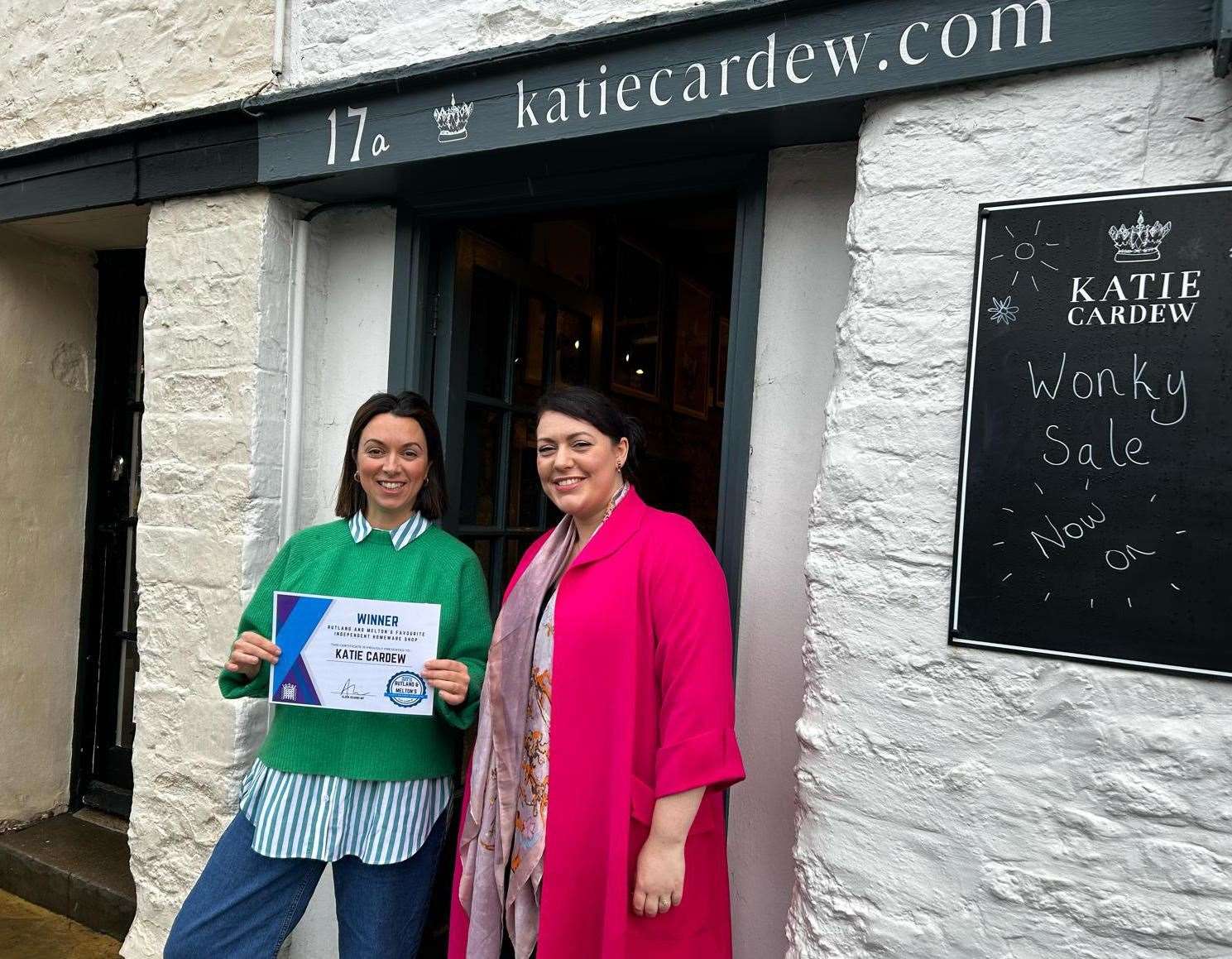Katie Cardew in Oakham won the homeware award