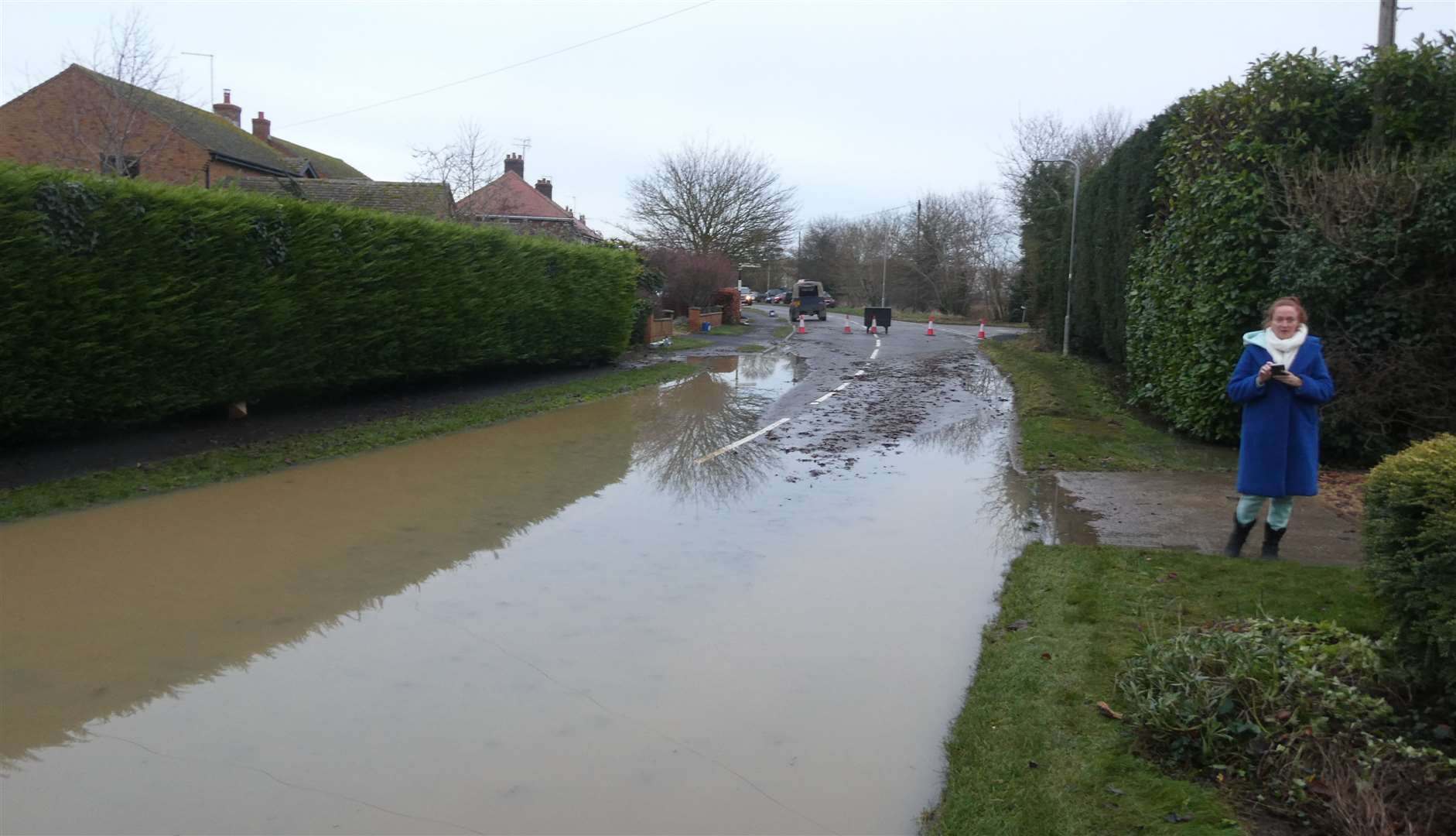 Flooding in Greatford. Photo: Robin Jones
