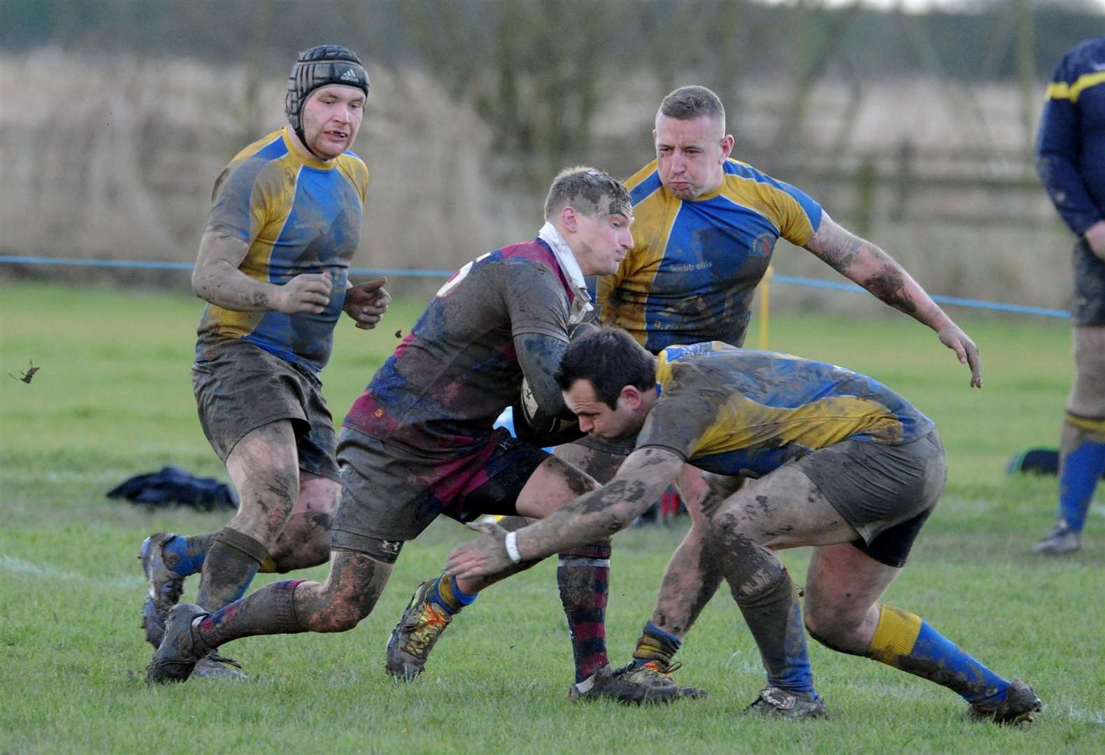 Action from Spalding's home defeat to Market Bosworth on Saturday. Photo: Chris Lowndes