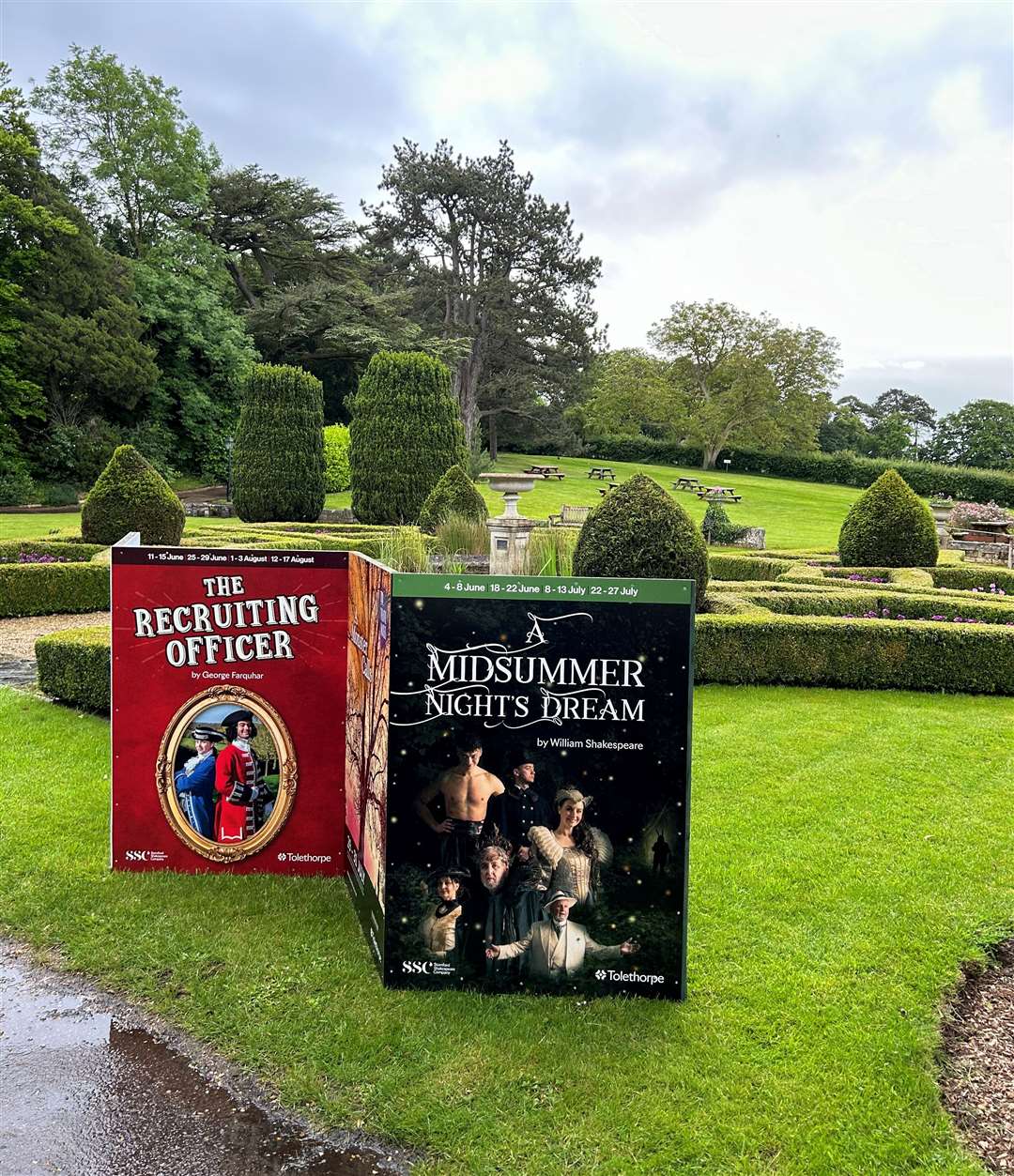 A Midsummer Night's Dream and The Recruiting Officer are being performed at Tolethorpe this year