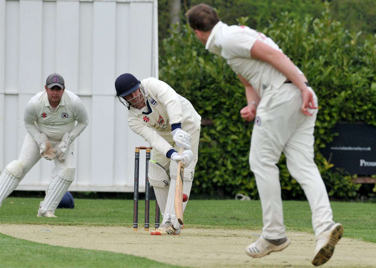 Josh Bentley batting for Bourne 2nds. Photo: Chris Lowndes