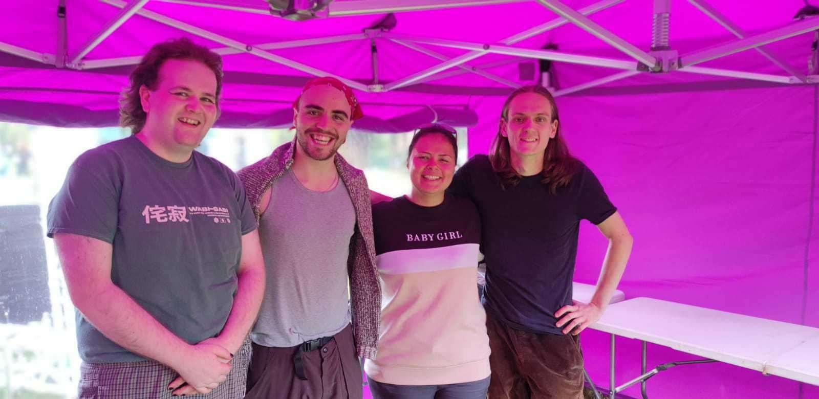 Smiley faces at Dysart Park's first ever jazz day.