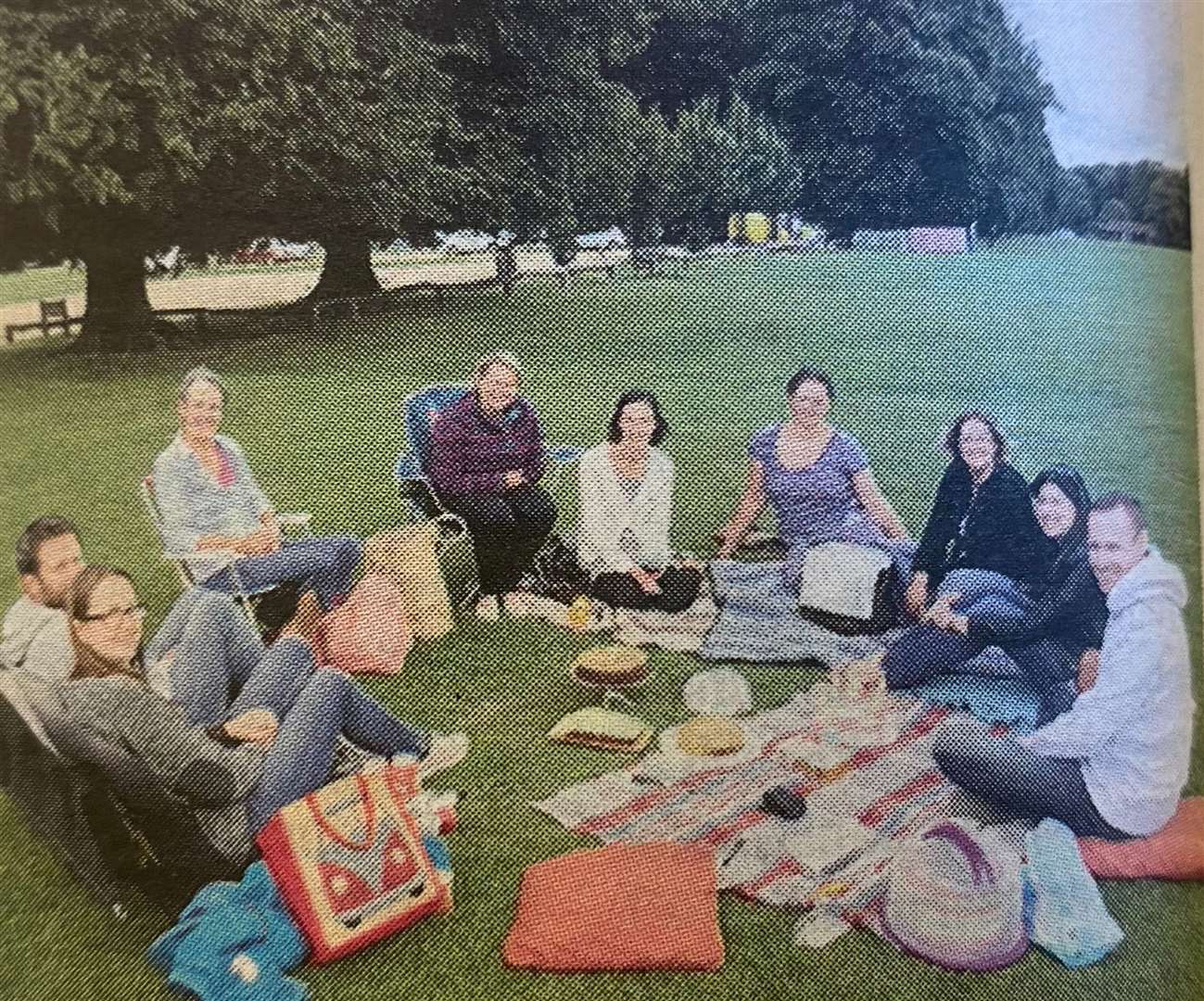 Members of Stamford Clandestine Cake Club 10 years ago.