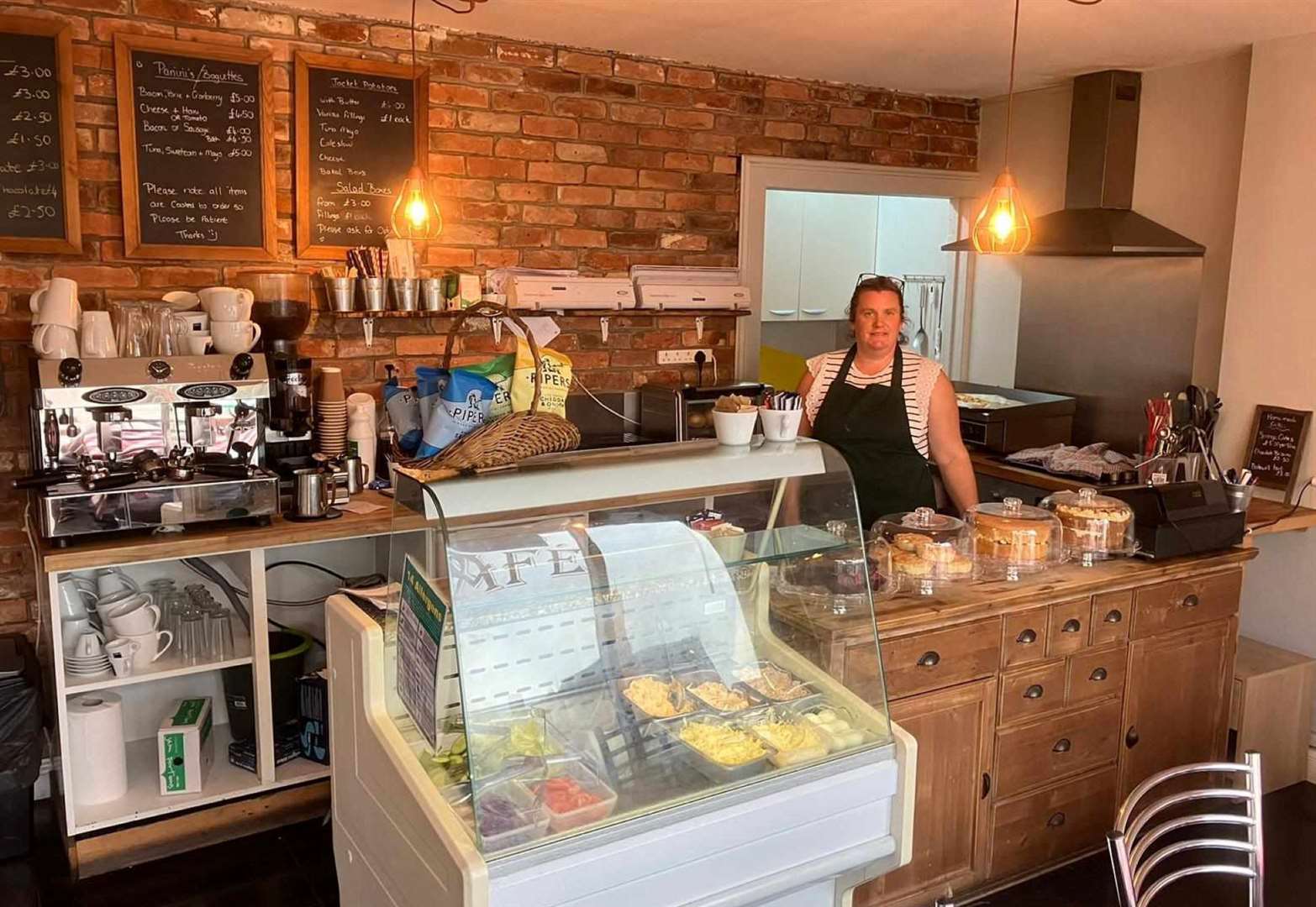 Amy Carney says it's a dream come true to open her own cafe in Donington PHOTO: KATE CHAPMAN