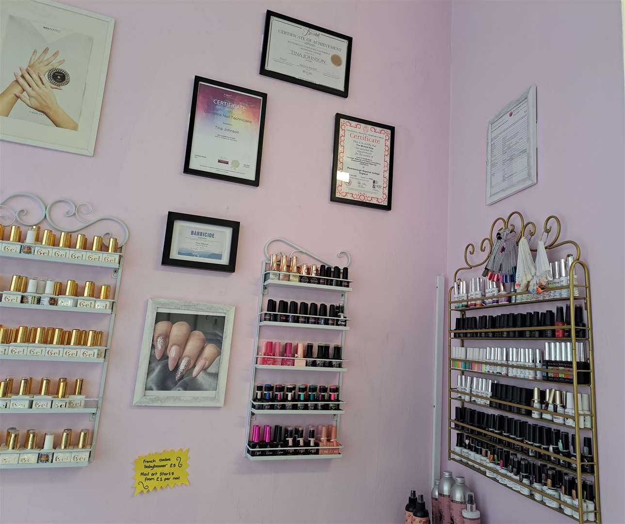 A range of colours of offer for customers to choose from