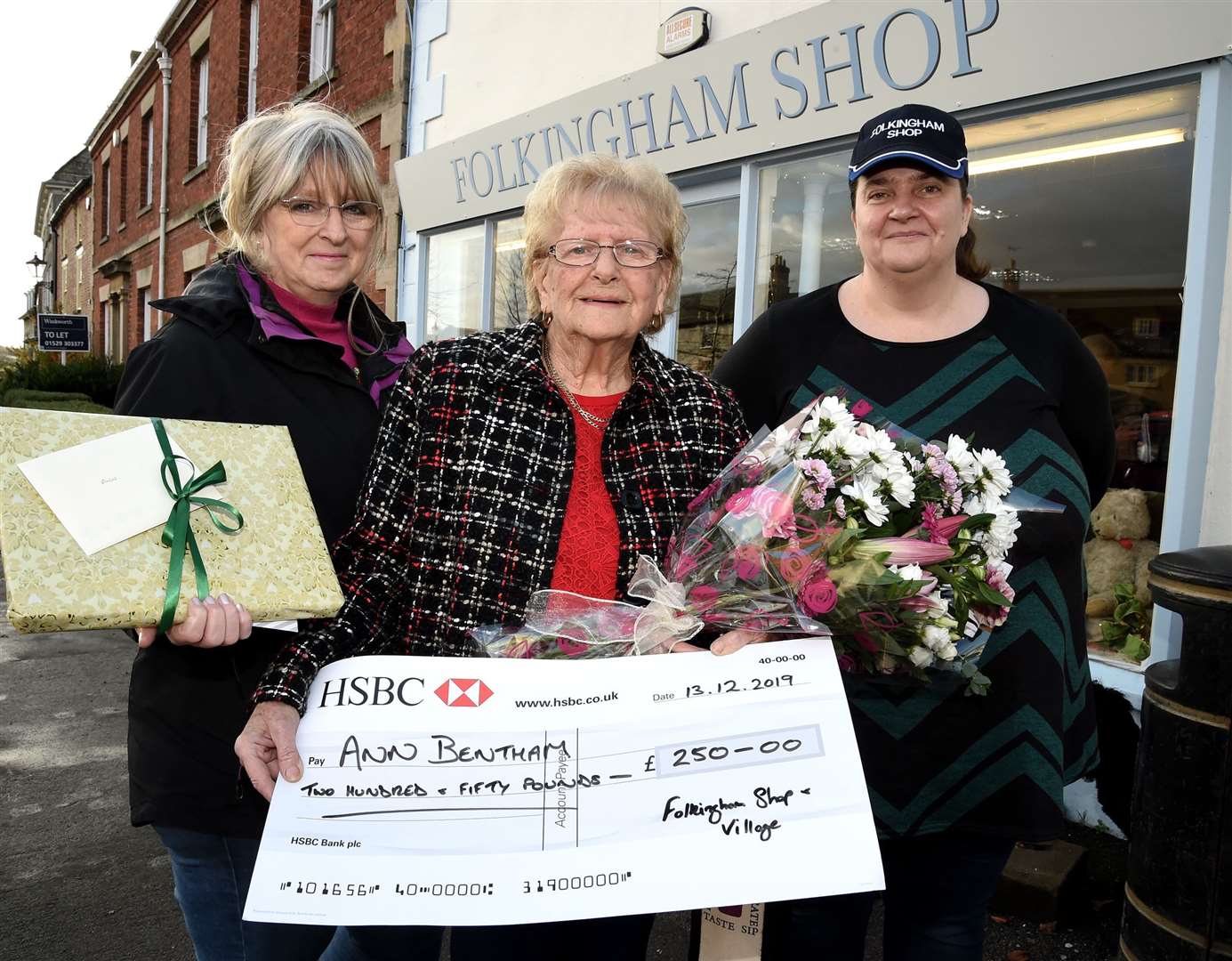 Ann Bentham with Julie Watson-Grant and Hannah Faulkner. (24180679)