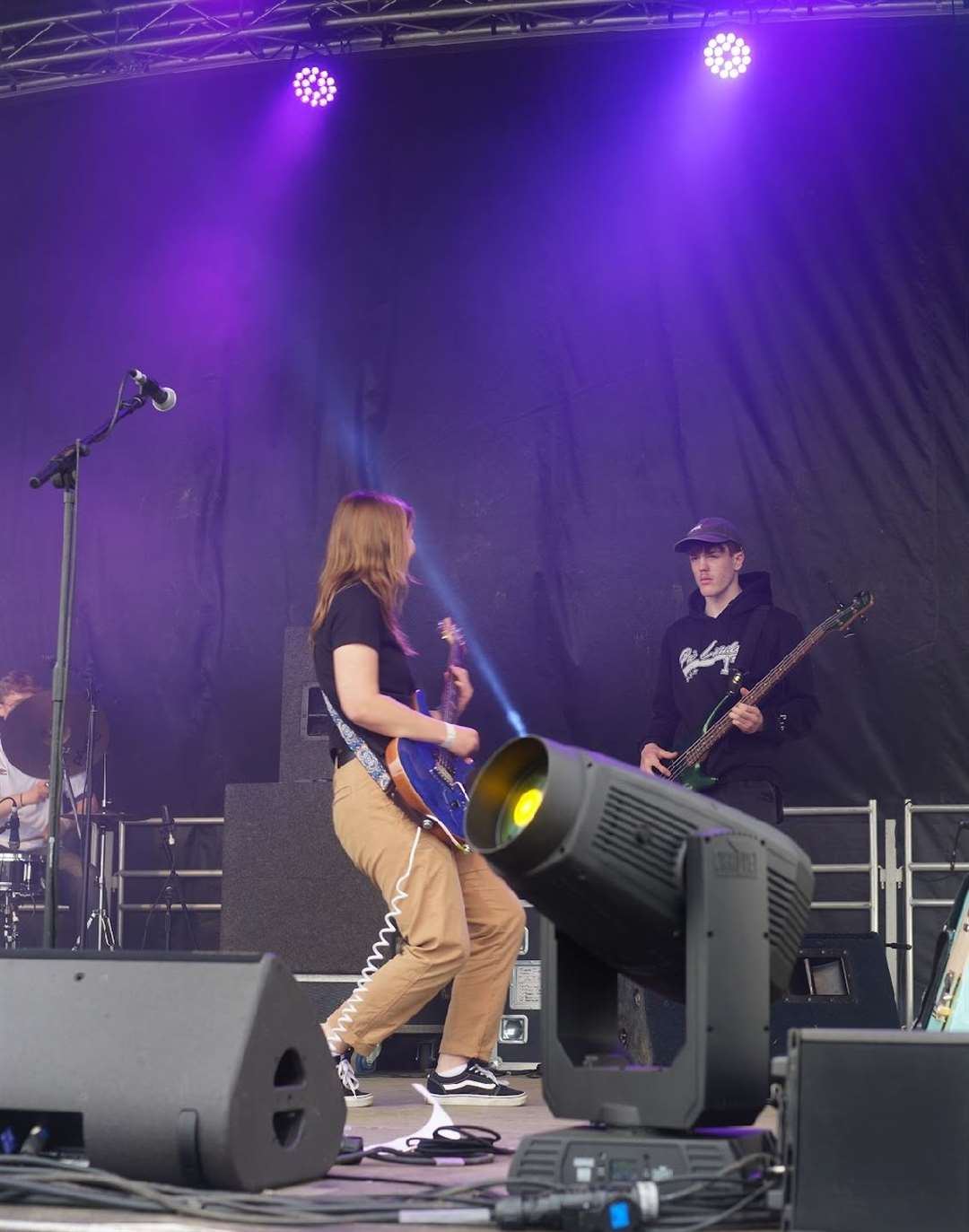 The band perform indie and rock covers