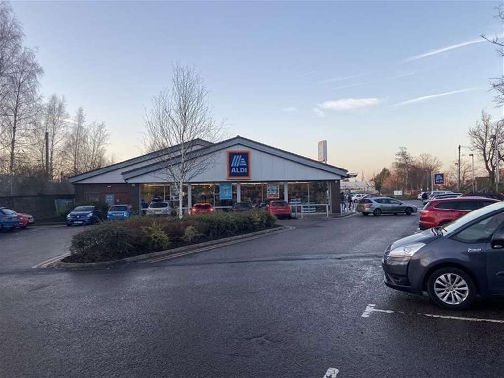 The former Aldi site is up for sale. Photo: Lamb and Swift Commercial, Bolton