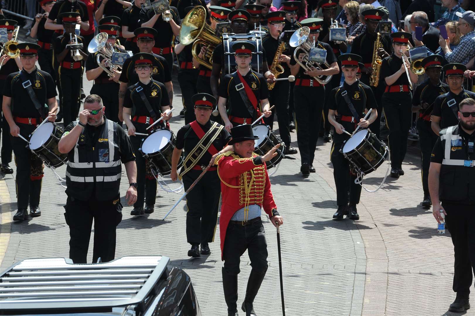 Stephen Timewell at the head of Spalding Flower Parade PHOTO: CHRIS LOWNDES